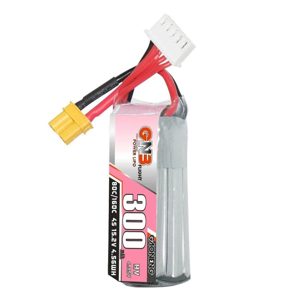 Gaoneng GNB 15.2V 4S 300mAh 80C LiHV Micro Battery - XT30