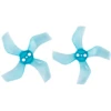 Gemfan 1636 Durable Quad-Blade 40mm Micro/Whoop Prop 8 Pack (1mm Shaft) - Choose Your Color