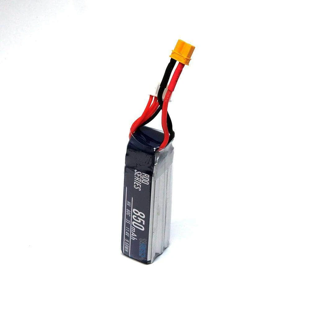 RDQ Series 11.4V 3S 850mAh 60C LiHV Whoop/Micro Battery (Long Type) - XT30 - Image 2