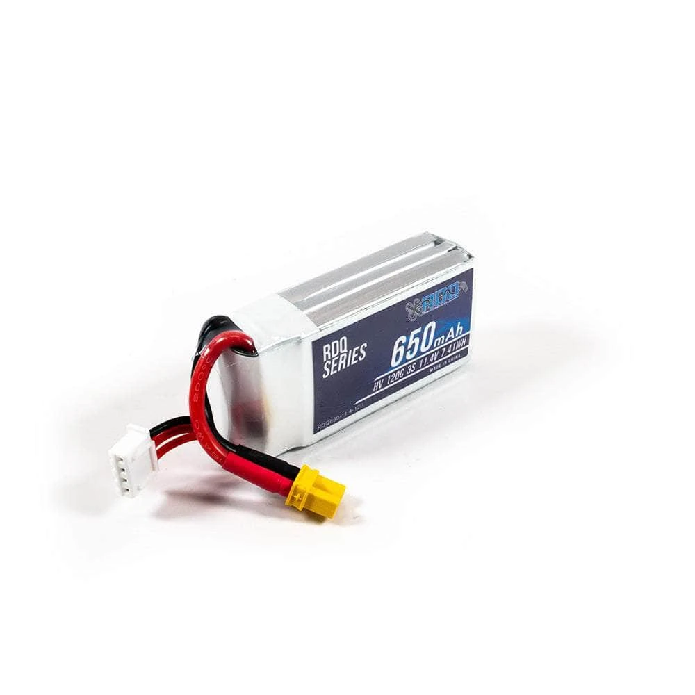 RDQ Series 11.4V 3S 650mAh 120C LiPo Whoop/Micro Battery - XT30 - Image 2