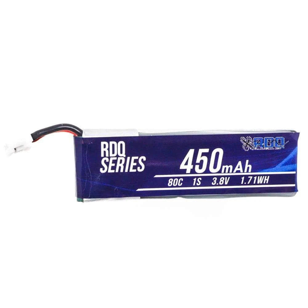 RDQ Series 3.8V 1S 450mAh 80C LiHV Whoop/Micro Battery For Tinyhawk - PH2.0 - Image 2