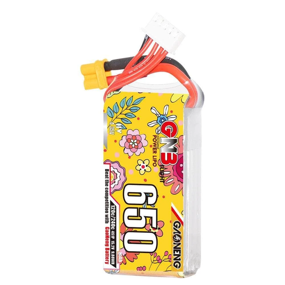 Gaoneng GNB 15.2V 4S 650mAh 120C LiHV Micro Battery - XT30 - Image 2