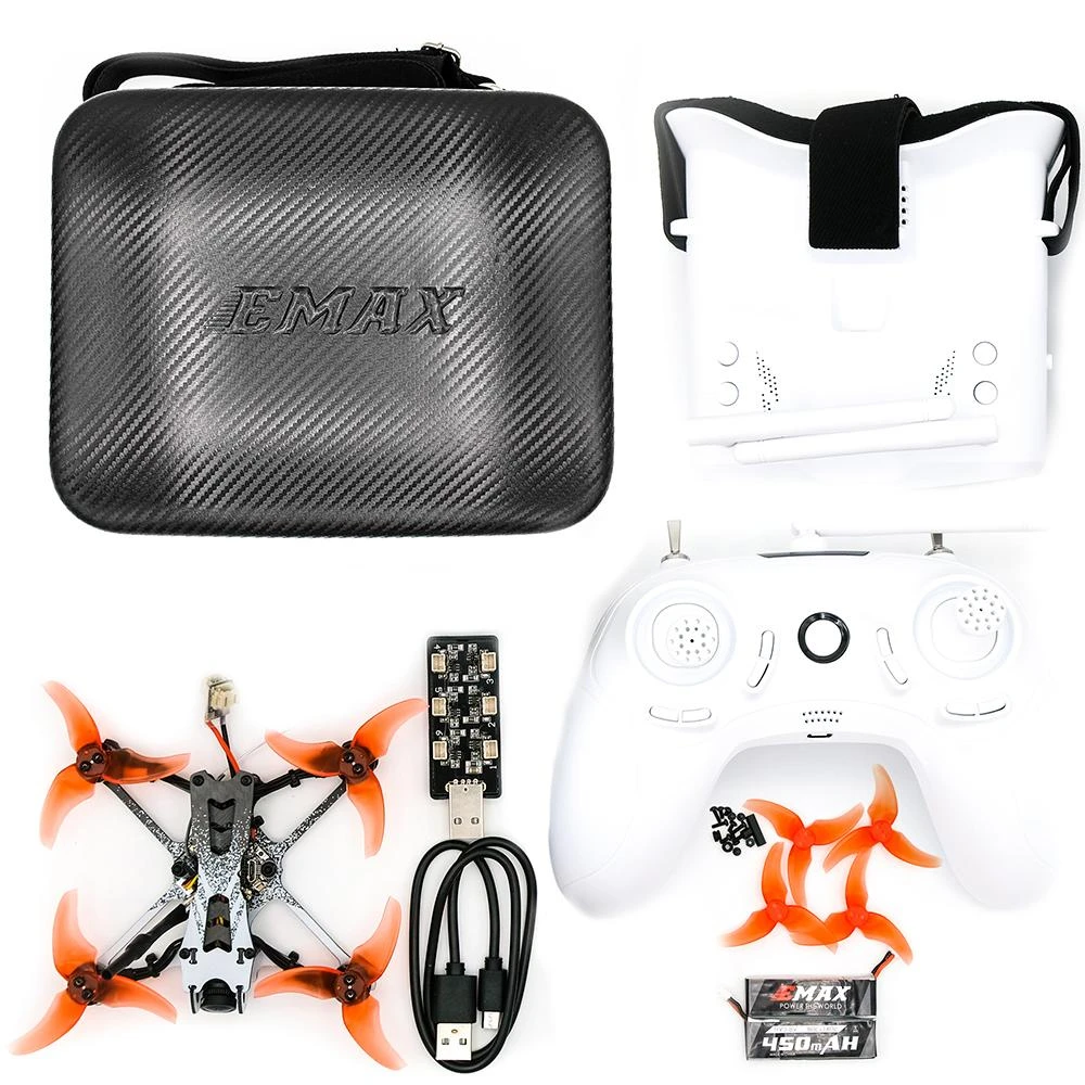 EMAX RTF Tinyhawk II Freestyle Ready To Fly Analog Kit W/ Goggles, Radio Transmitter, Case & Drone - Image 2