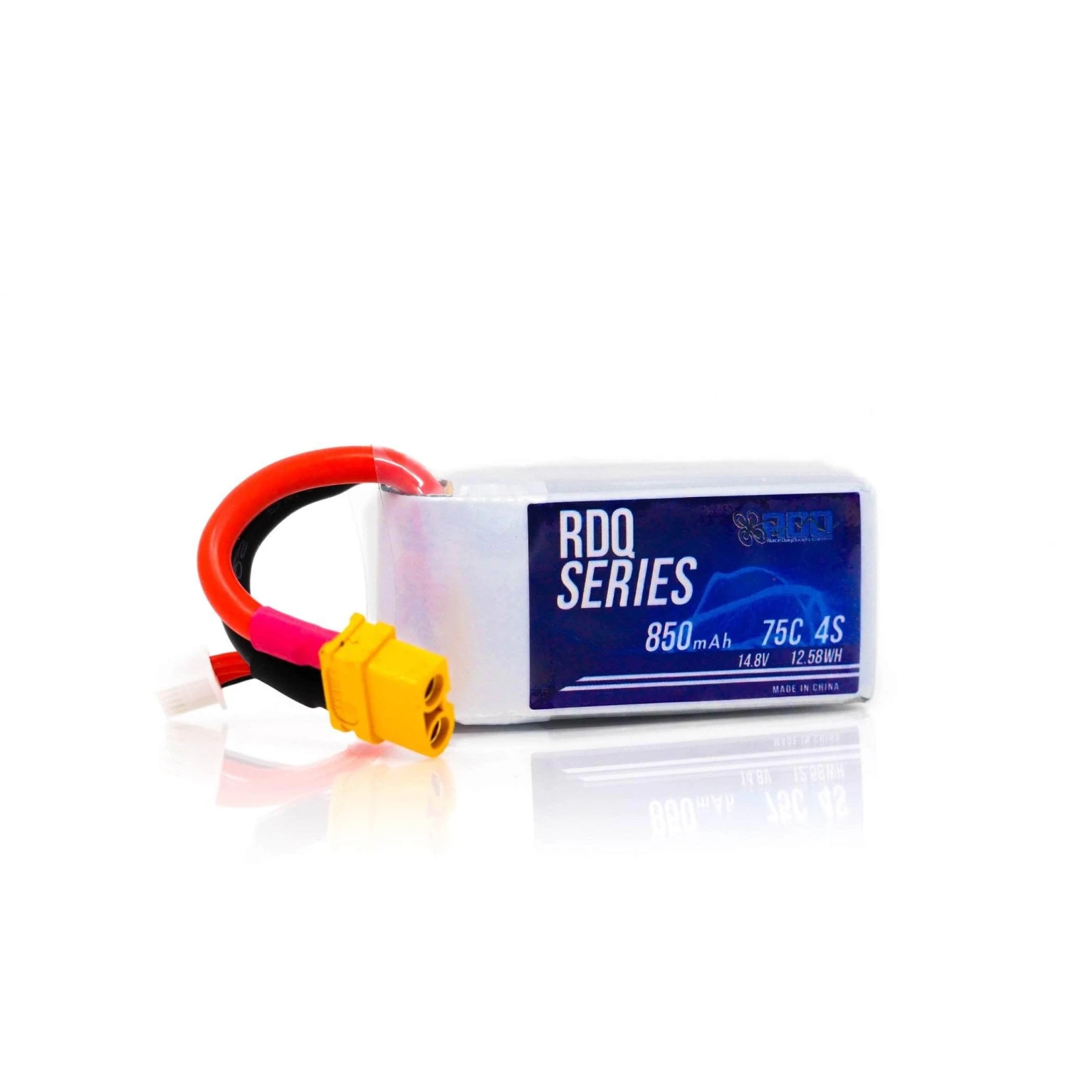 RDQ Series 14.8V 4S 850mAh 75C LiPo Micro Battery - XT30 Or XT60 - Image 2
