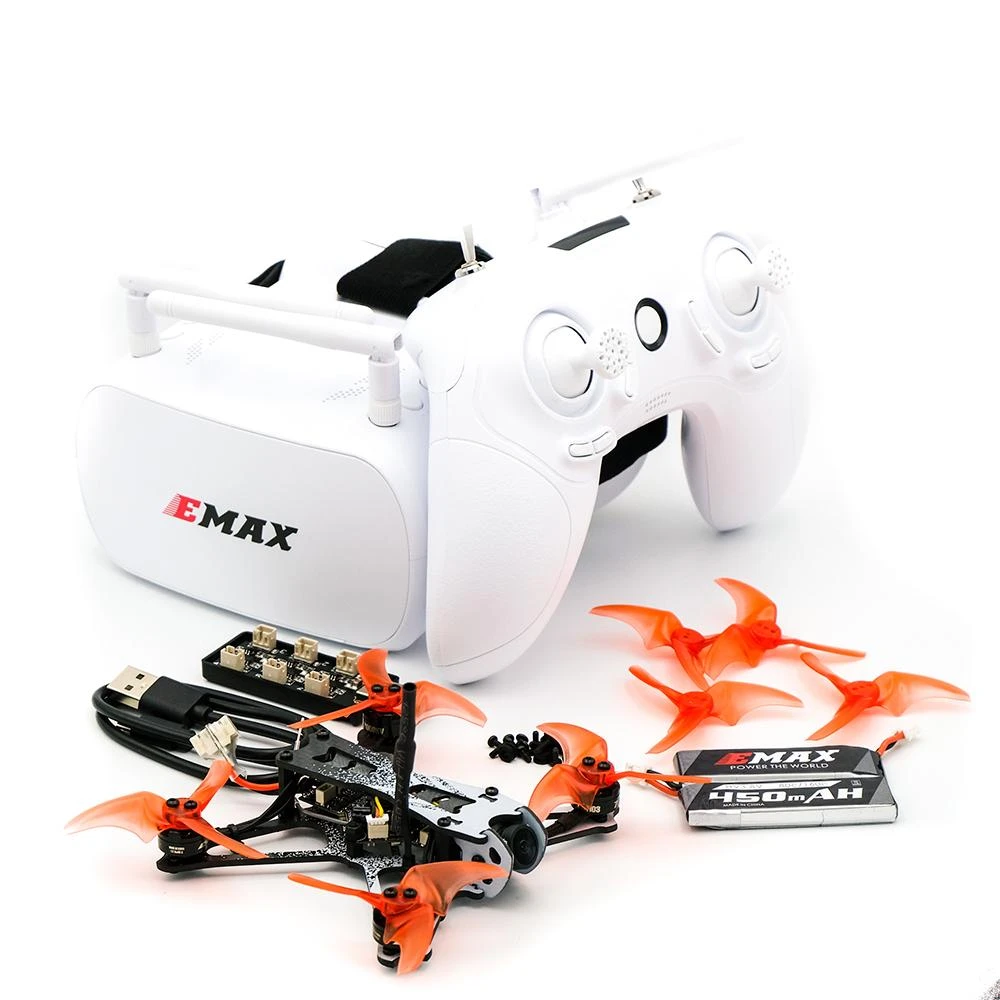 EMAX RTF Tinyhawk II Freestyle Ready To Fly Analog Kit W/ Goggles, Radio Transmitter, Case & Drone