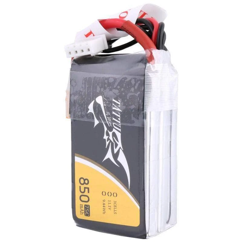 Tattu 11.1V 3S 850mAh 75C LiPo Micro Battery - XT30 - Image 3