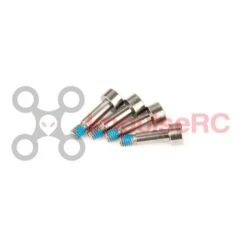 ImpulseRC M3 X 12mm - HT Shoulder Bolt 4 Pack - Gunmetal