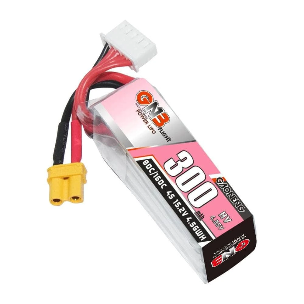 Gaoneng GNB 15.2V 4S 300mAh 80C LiHV Micro Battery - XT30 - Image 2