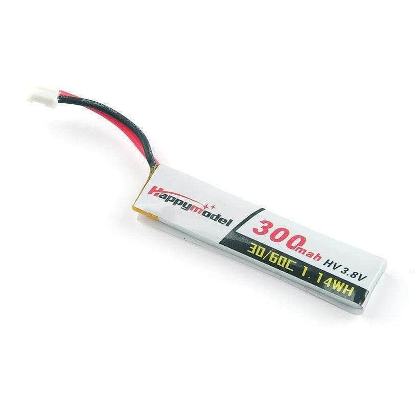 HappyModel Mobula6 / Mobula7 3.8V 1S 300mAh 30C LiHV Whoop/Micro Battery - PH2.0