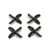 HQ Prop 1.2x1.3x4 Quad-Blade 31mm Micro/Whoop Prop 4 Pack (0.8mm Shaft) - Black