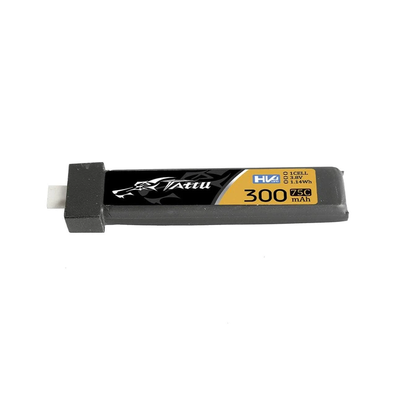 Tattu 3.8V 1S 300mAh 75C LiHV Battery 5 Pack - Choose Version - Image 3